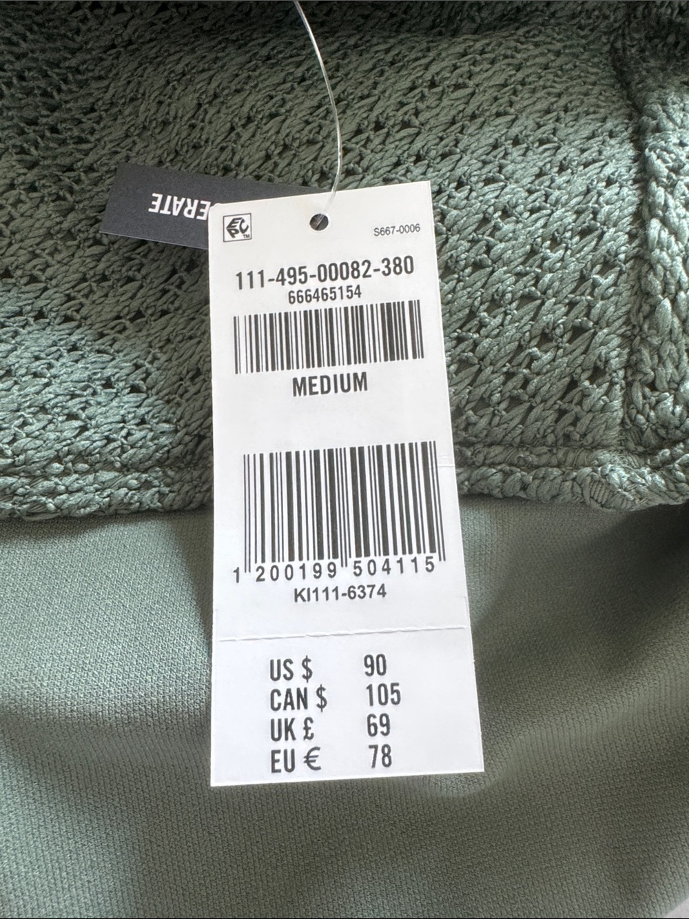 [Never Worn] Abercrombie & Fitch Crochet-Style One-Piece Swimsuit - Picture 3 of 3
